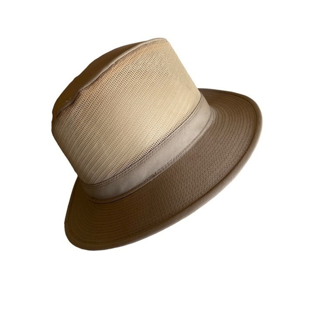 SIma International Vented Khaki Safari Fedora Hat Medium